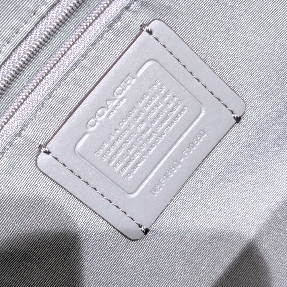 Coach Charlie Gray Leather Backpack - Picture 11 of 12